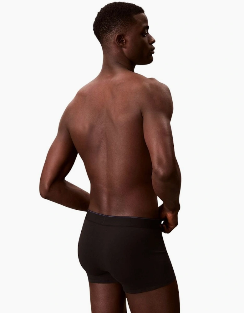 3-Pack CK Archive Boxer Trunks, Black/Blue/Blue