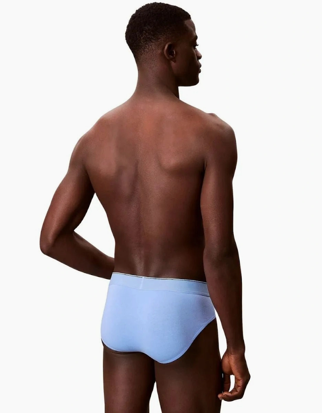 3-Pack CK Archive Briefs, Black/Blue/Blue