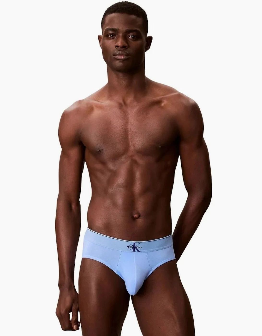 3-Pack CK Archive Briefs, Black/Blue/Blue