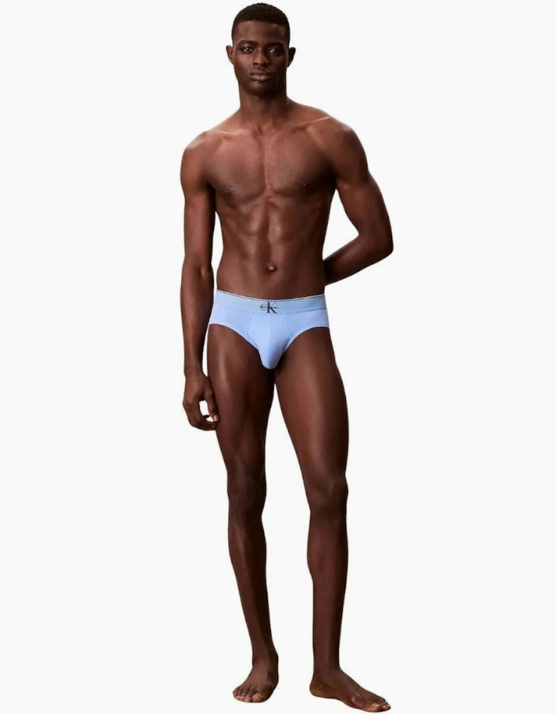 3-Pack CK Archive Briefs, Black/Blue/Blue