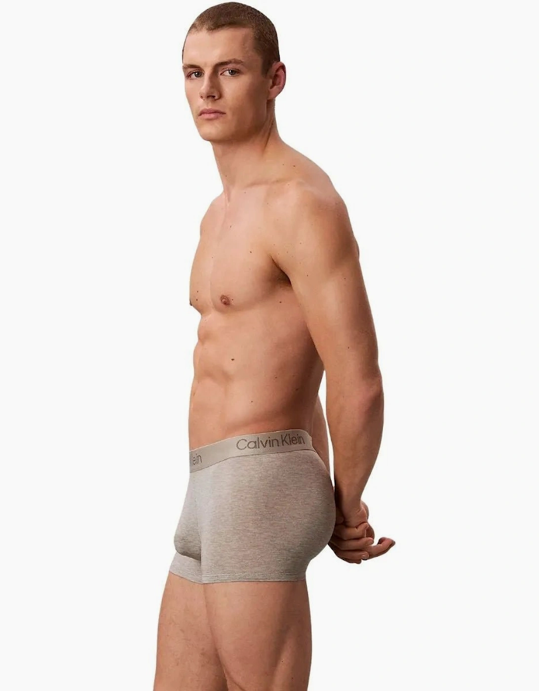 3-Pack Ultra Soft Modal Boxer Trunks, Black/Grey/Khaki