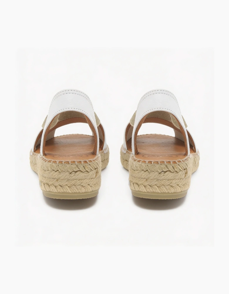 ETNA Womens Slingback Sandals Blanc