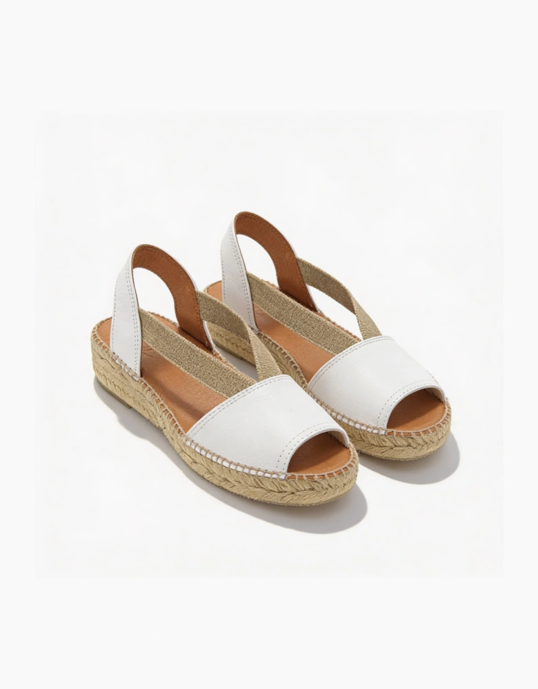 ETNA Womens Slingback Sandals Blanc