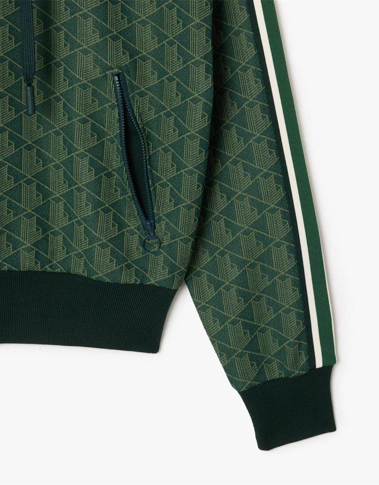 Jacquard Monogram Hoodie - Jacquard Monogram Zip Hoodie