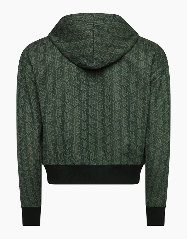 Jacquard Monogram Hoodie - Jacquard Monogram Zip Hoodie