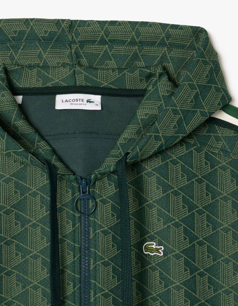 Jacquard Monogram Hoodie - Jacquard Monogram Zip Hoodie