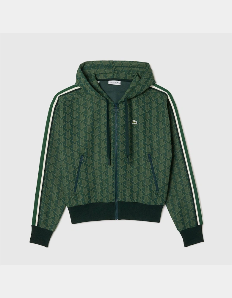 Jacquard Monogram Hoodie - Jacquard Monogram Zip Hoodie