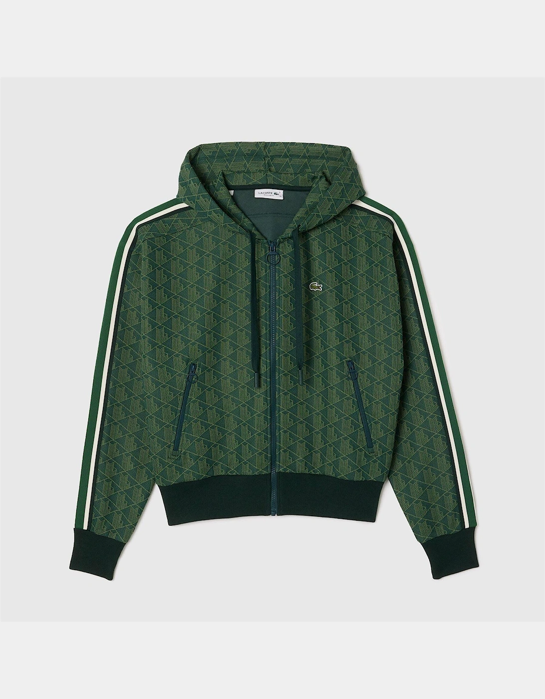 Jacquard Monogram Hoodie - Jacquard Monogram Zip Hoodie
