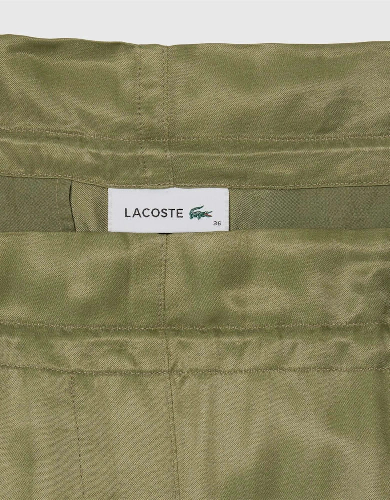 Oversized Satin Cargo Pants