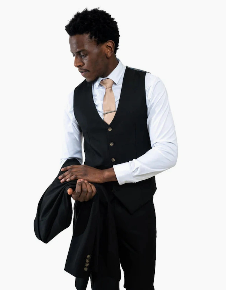Charles Waistcoat - Black