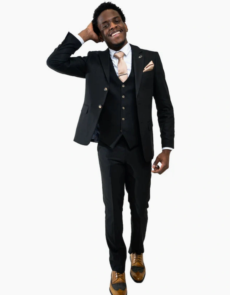 Charles Waistcoat - Black