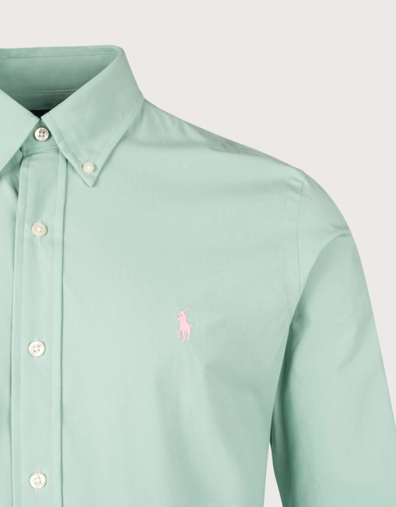 Custom Fit Stretch Poplin Shirt