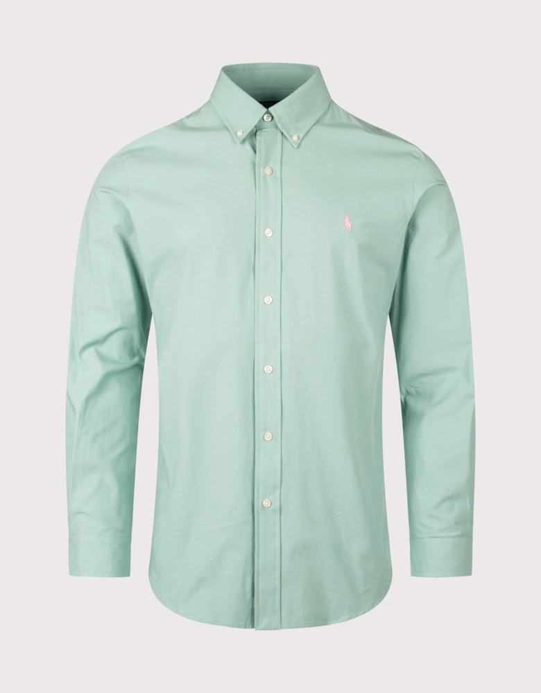 Custom Fit Stretch Poplin Shirt