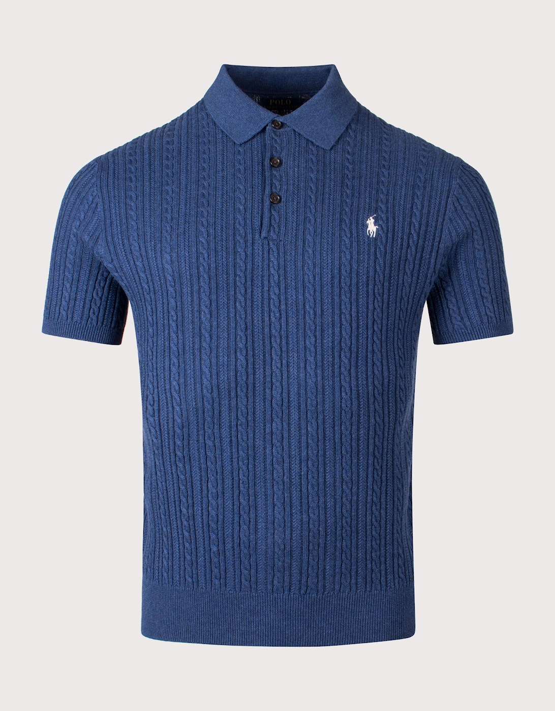 Cable Knit Polo Shirt, 4 of 3