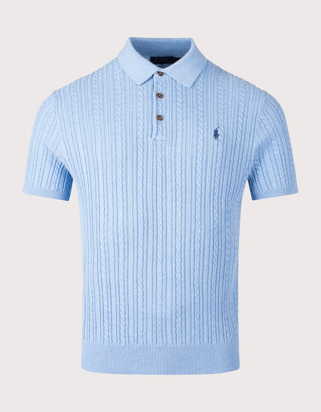 Cable Knit Polo Shirt, 4 of 3
