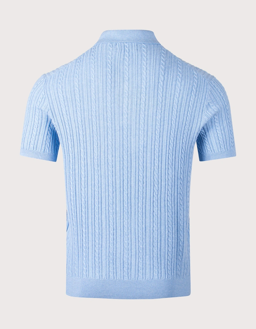 Cable Knit Polo Shirt