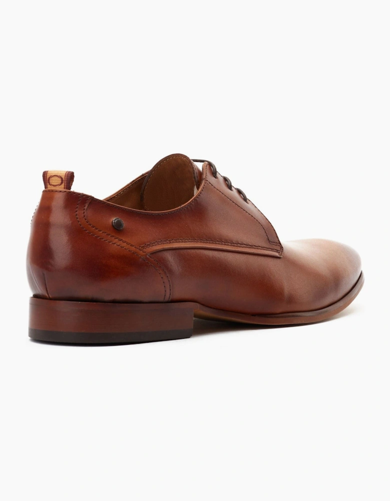 London Gambino Lace Up Leather Men's Burnt Tan Lace-Up Shoes