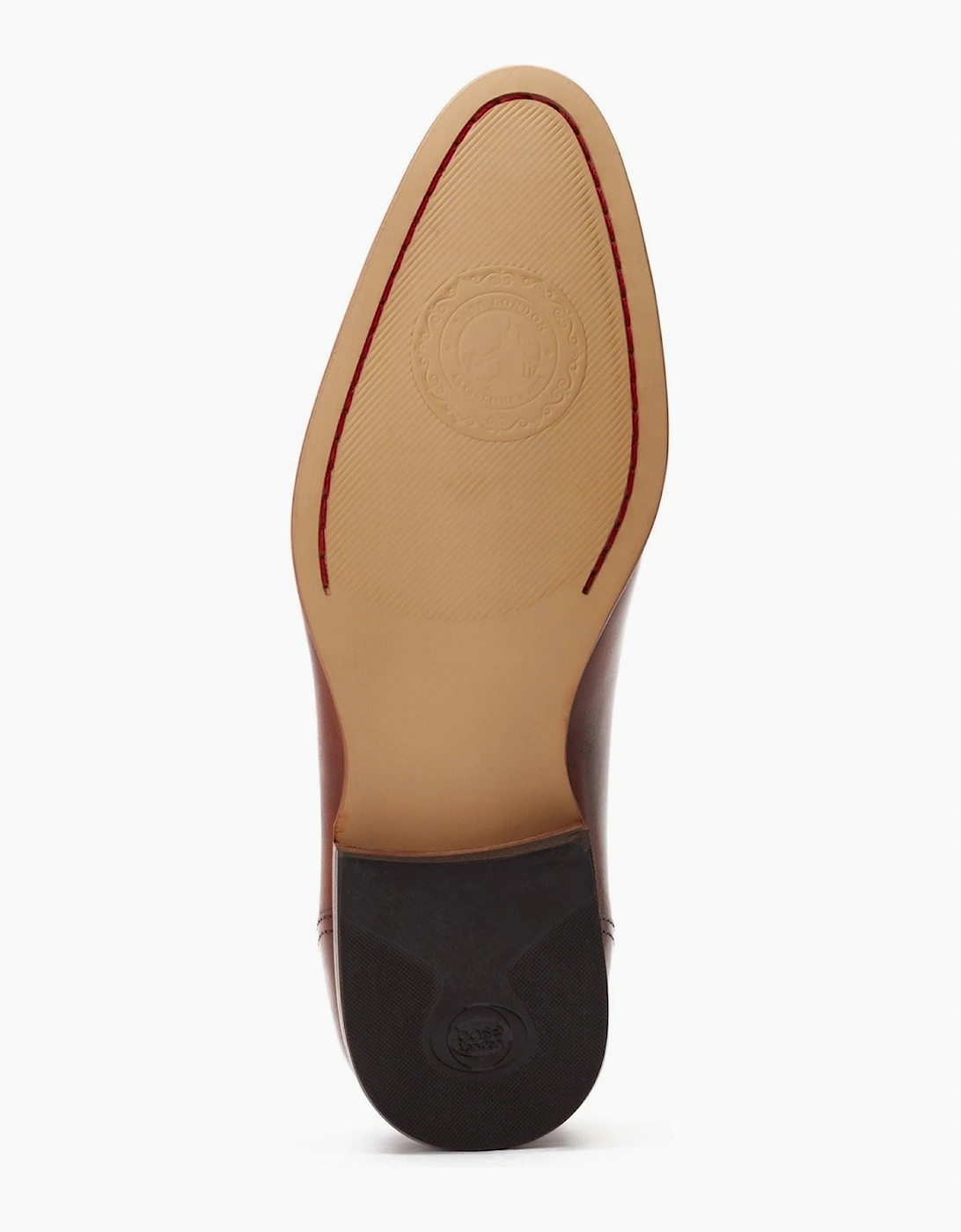 London Gambino Lace Up Leather Men's Burnt Tan Lace-Up Shoes