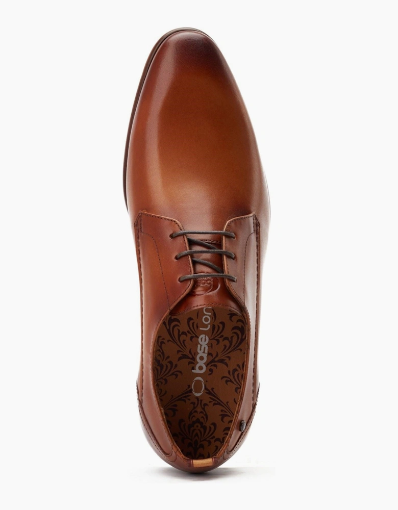 London Gambino Lace Up Leather Men's Burnt Tan Lace-Up Shoes