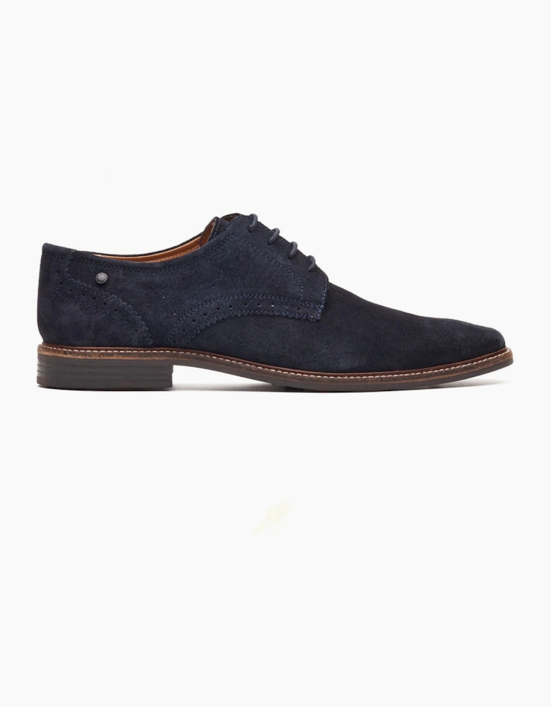 London Eton Lace Up Leather Men's Navy Lace-Up Shoes