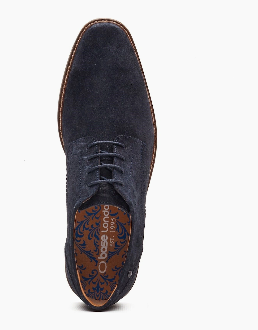 London Eton Lace Up Leather Men's Navy Lace-Up Shoes