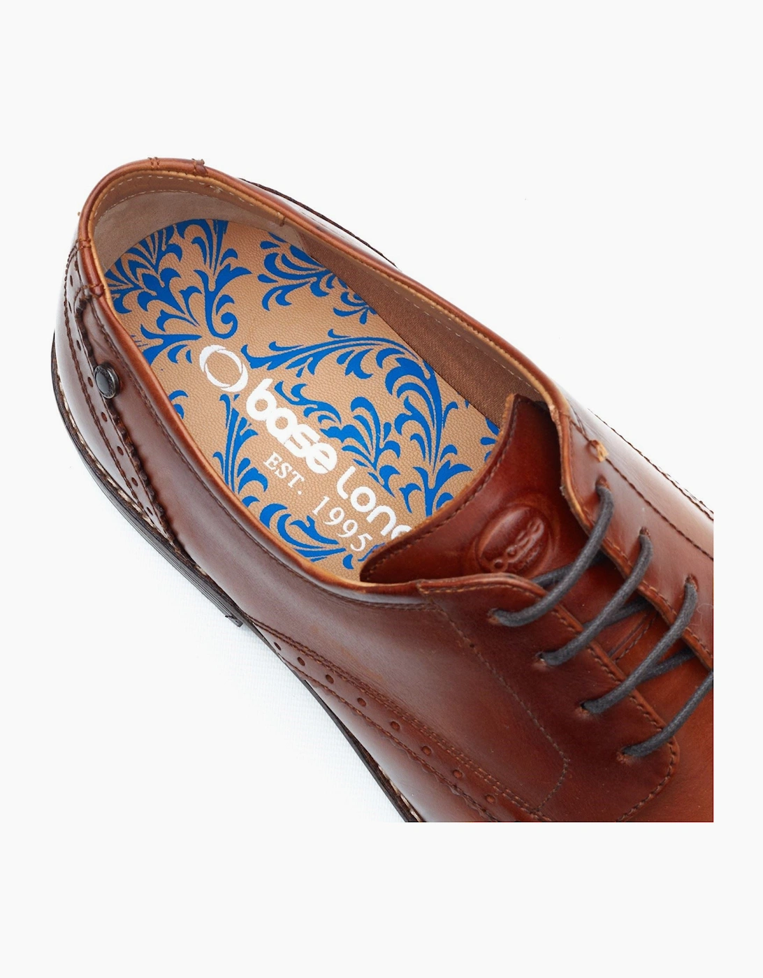 London Eton Lace Up Leather Men's Burnt Tan Lace-Up Shoes