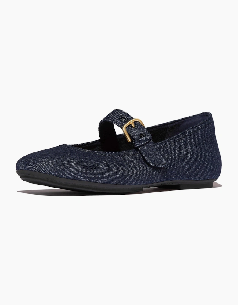 Delicato Polyester Women's Dark Denim Shoes