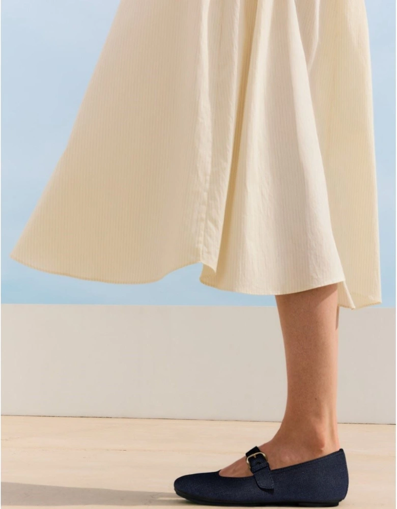 Delicato Polyester Women's Dark Denim Shoes