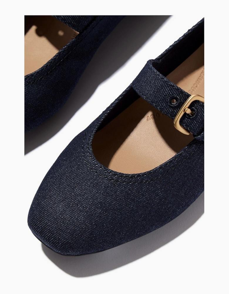 Delicato Polyester Women's Dark Denim Shoes