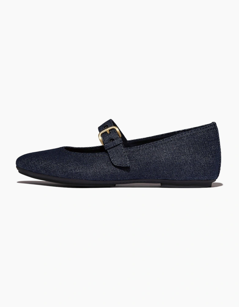 Delicato Polyester Women's Dark Denim Shoes