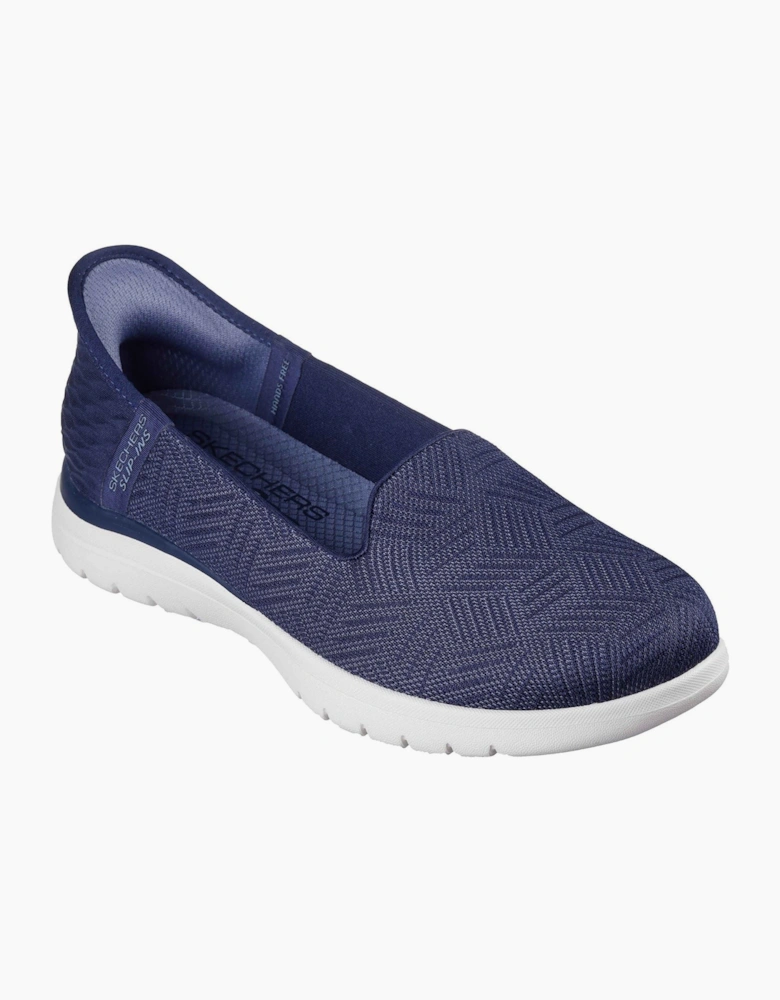 On-the-GO Flex - Clover Polyester Women's Navy Trainers