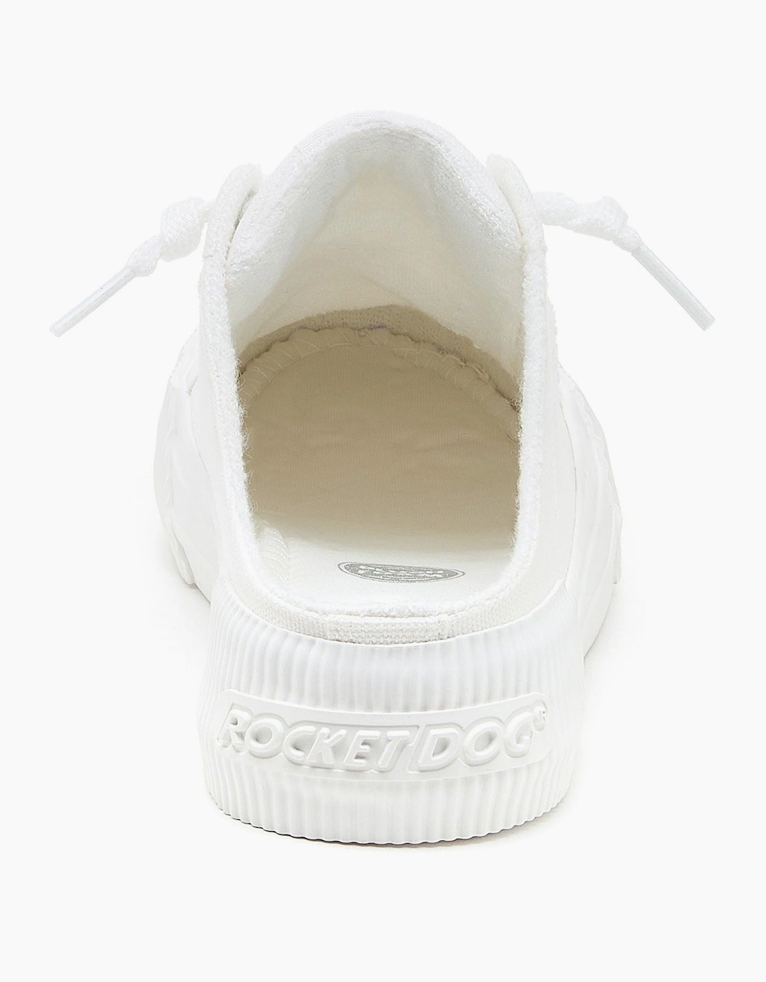 Cheery Mule Canvas Textile Women's White Mules