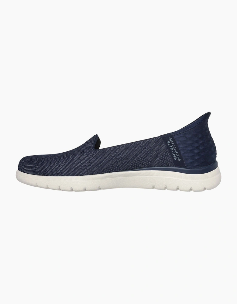 On-the-GO Flex - Clover Polyester Women's Navy Trainers