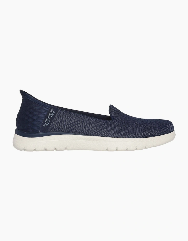 On-the-GO Flex - Clover Polyester Women's Navy Trainers