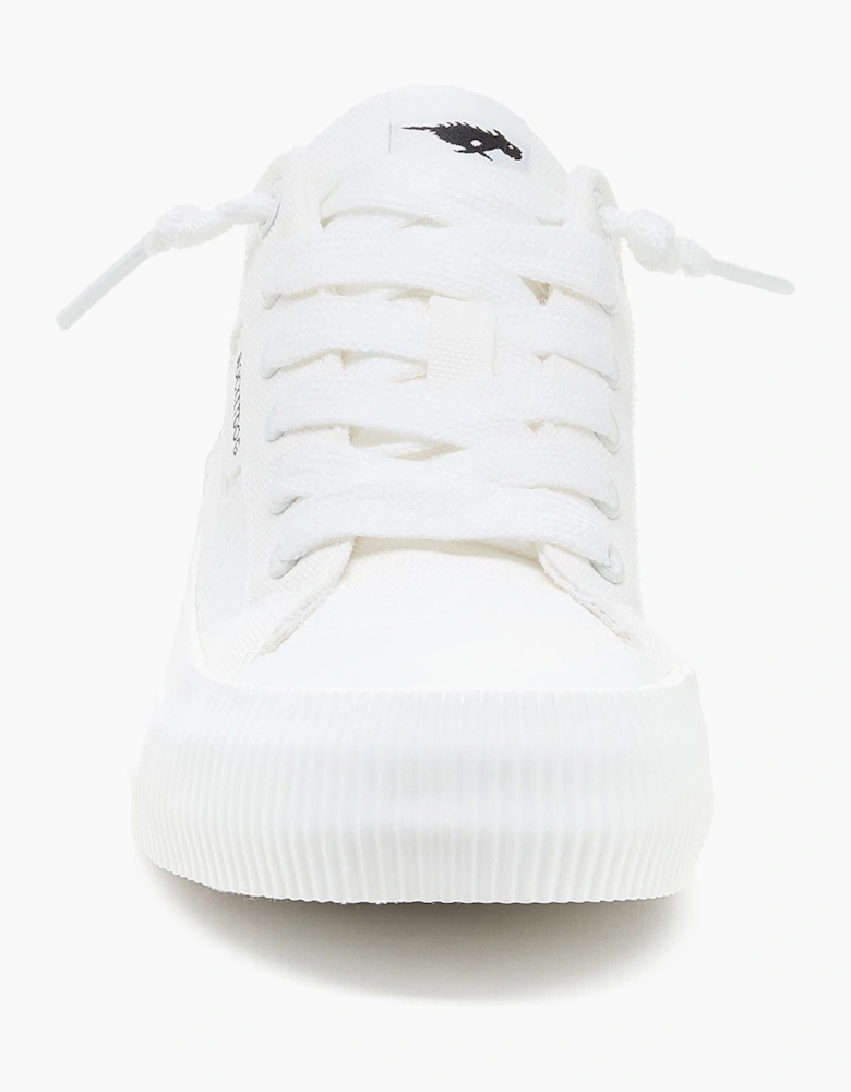 Cheery Mule Canvas Textile Women's White Mules