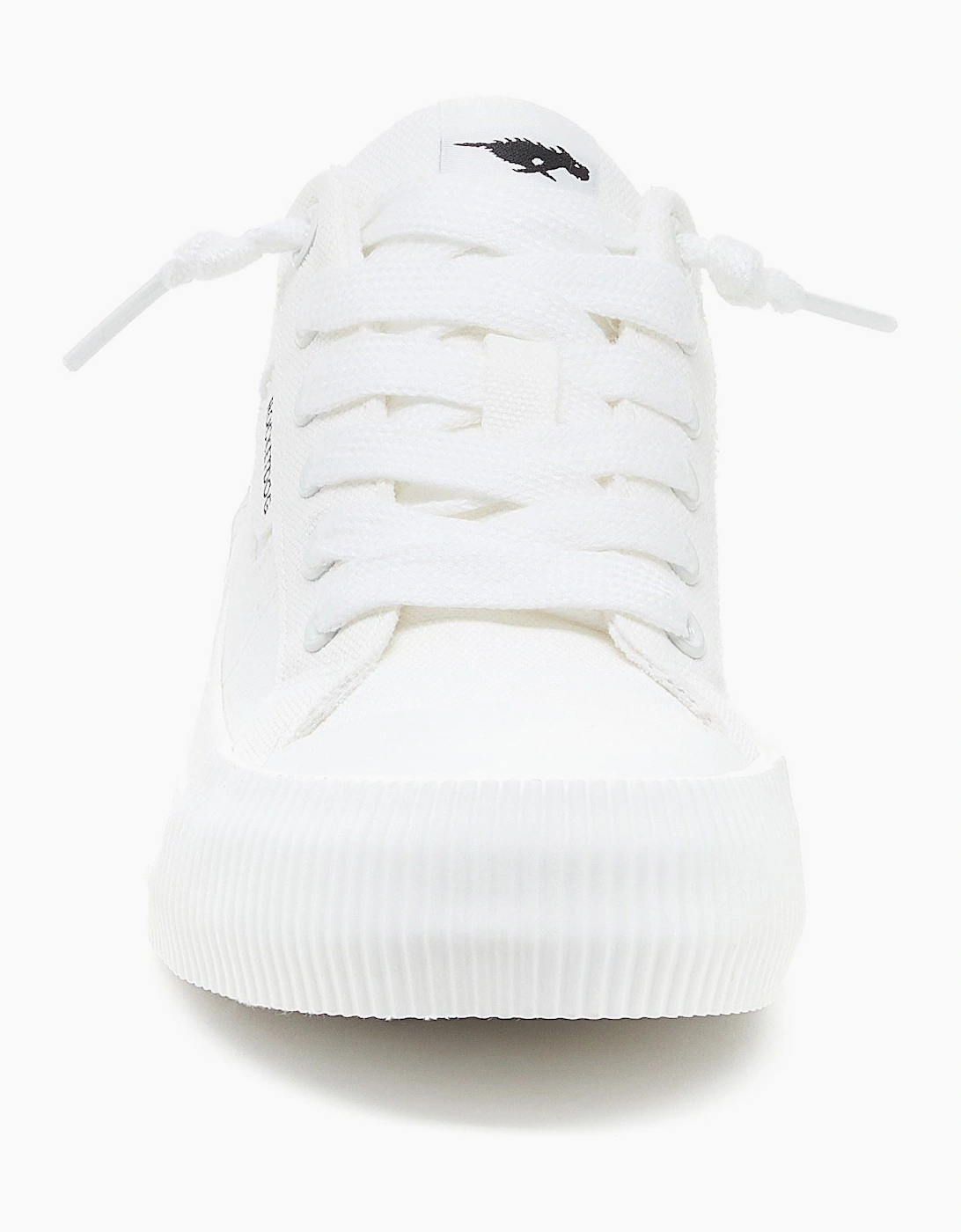 Cheery Mule Canvas Textile Women's White Mules