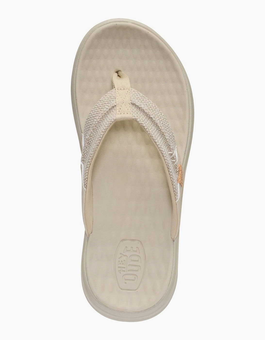 HEYDUDE Finn Flip Polyester Men's Tan Sandals