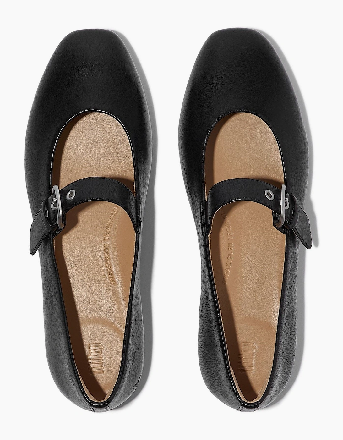 Delicato Leather Women's All Black Narrow Fit Shoes