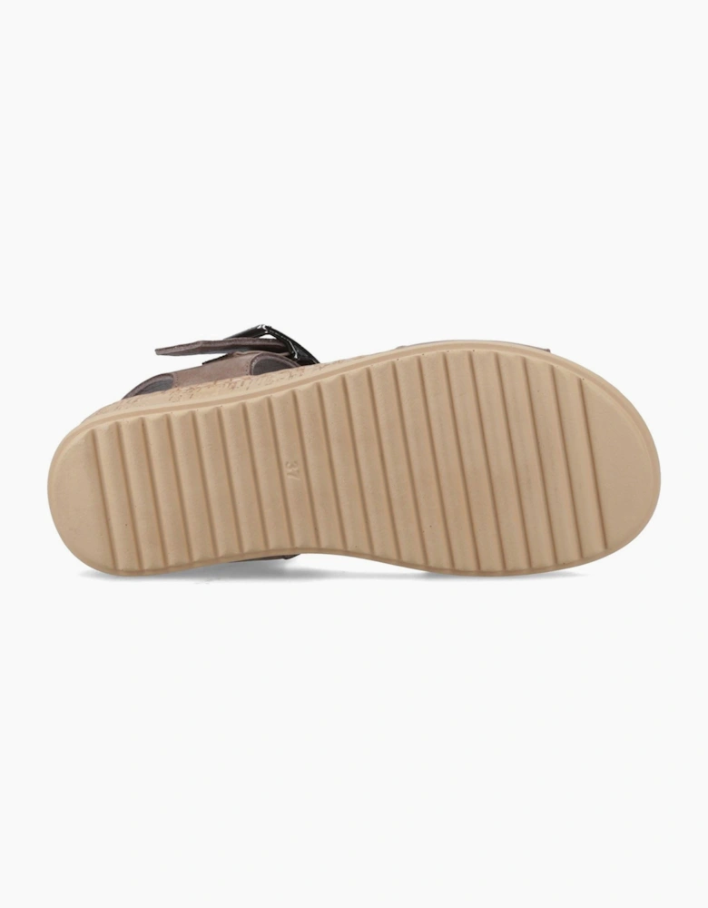 Ellie Leather Women's Fossil Sandals