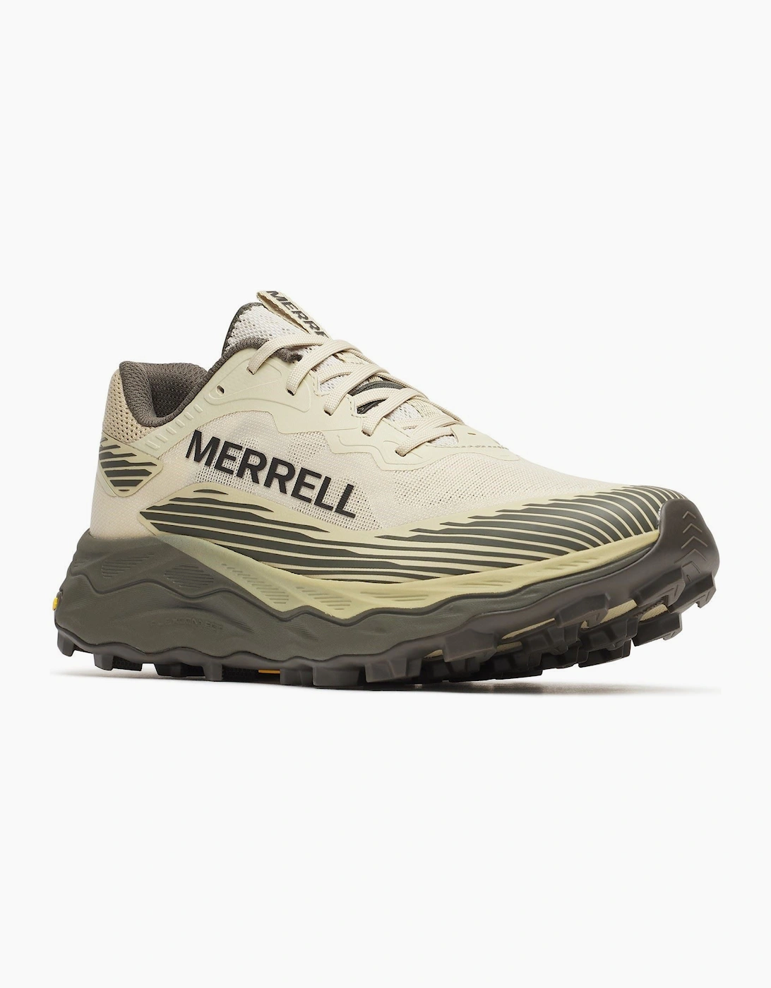 Merrell Men's Brown Agility Peak 6 Runner Polyurethane Burlap Trail Running Shoes - Size: 8