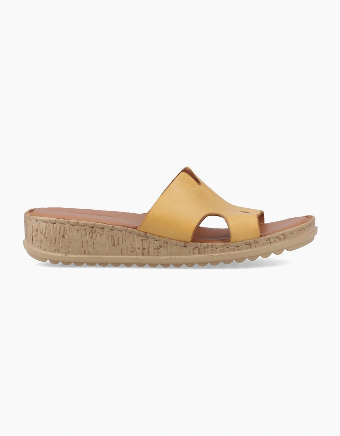 Eloise Leather Women's Mustard Sandals