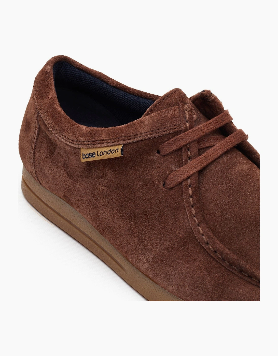 London Koko Lace Up Leather Men's Brown Moccasins Shoes