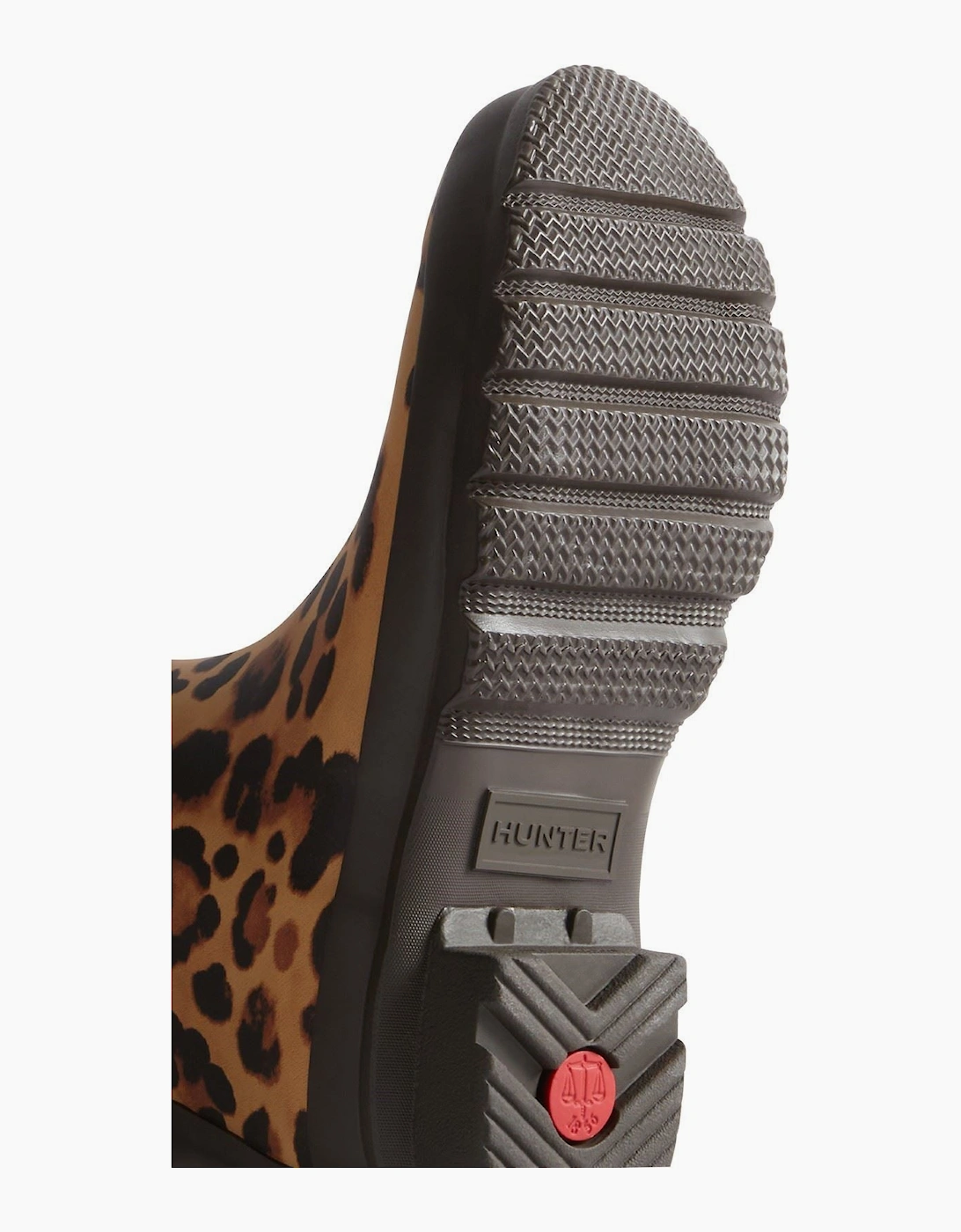 Womens Original Tall Leopard Boot Rubber Women's Leopard Print/Chocolate Brown Wellington Boots