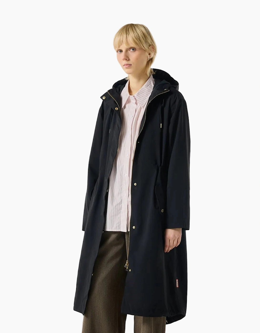 Hunter Women's Black Original Parka Rain Parkas - Size 12