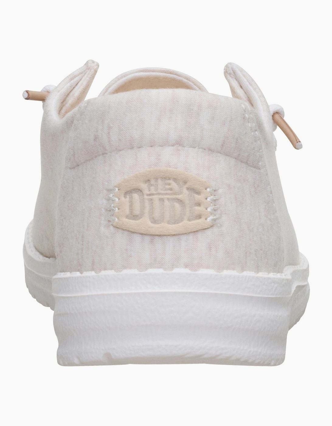 HEYDUDE Wendy Stretch Jersey Textile Women's Oatmeal Loafers