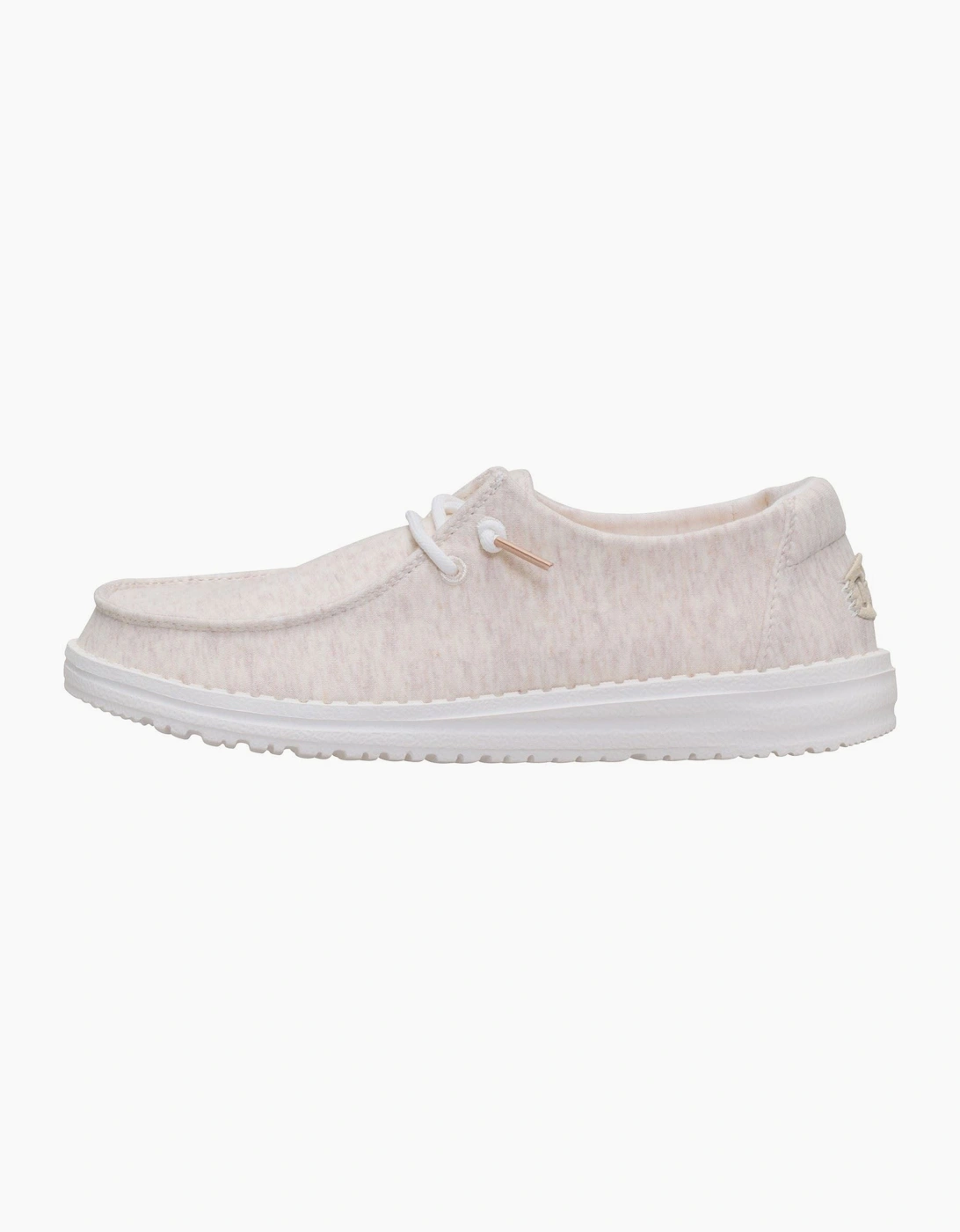 HEYDUDE Wendy Stretch Jersey Textile Women's Oatmeal Loafers