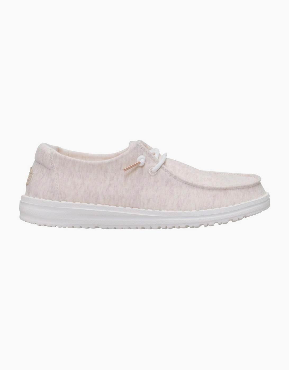 HEYDUDE Wendy Stretch Jersey Textile Women's Oatmeal Loafers