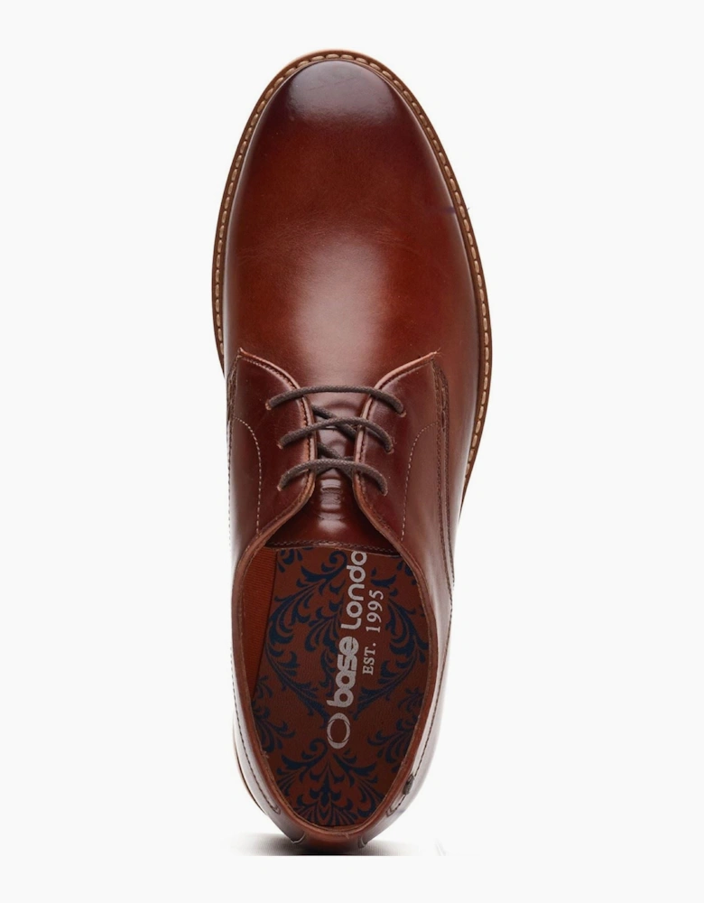 London Strand Lace Up Leather Men's Burnt Tan Lace-Up Shoes