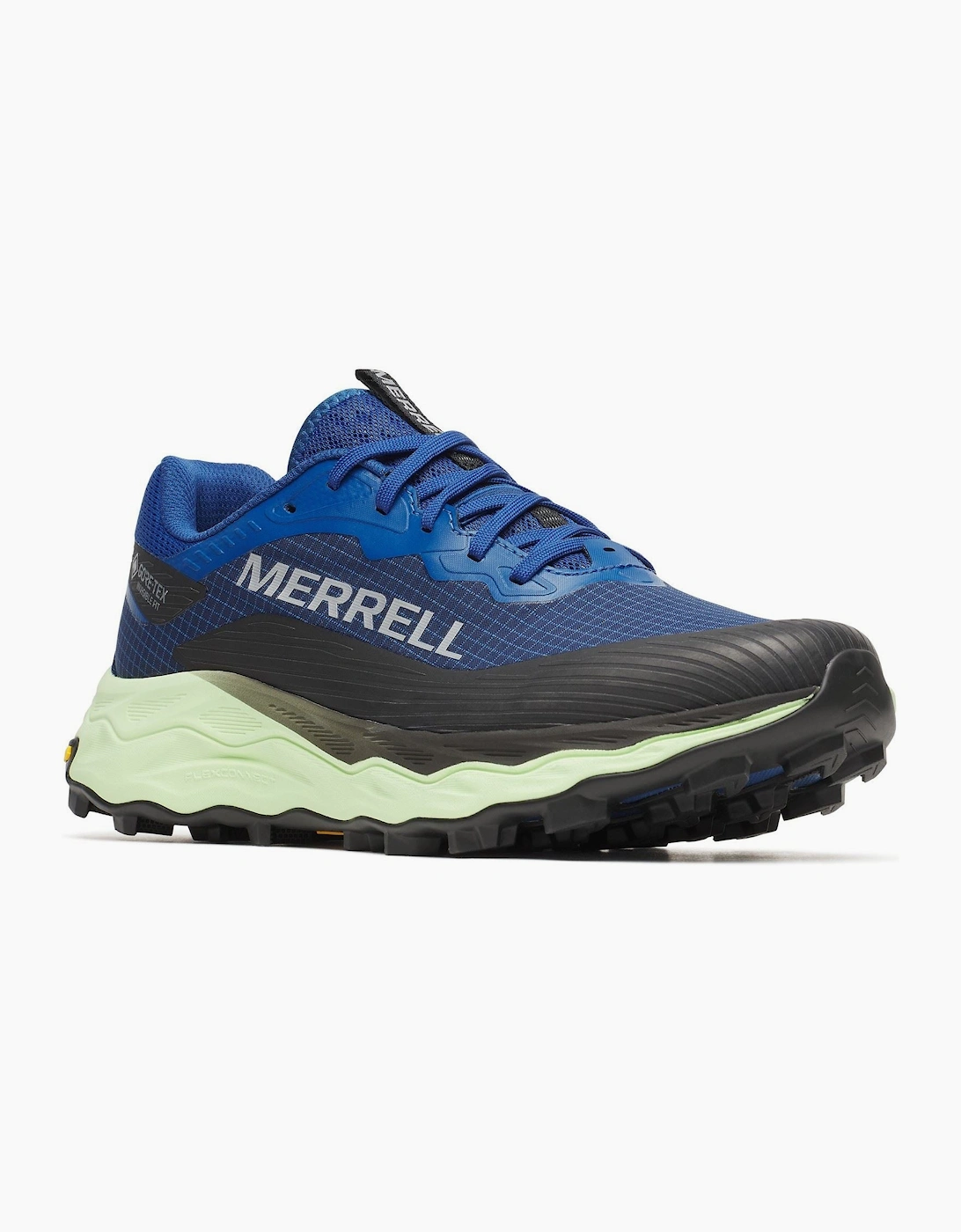 Merrell Men's Blue Agility Peak 6 Gtx Runner Polyurethane Mariana Trail Running Shoes - Size: 7