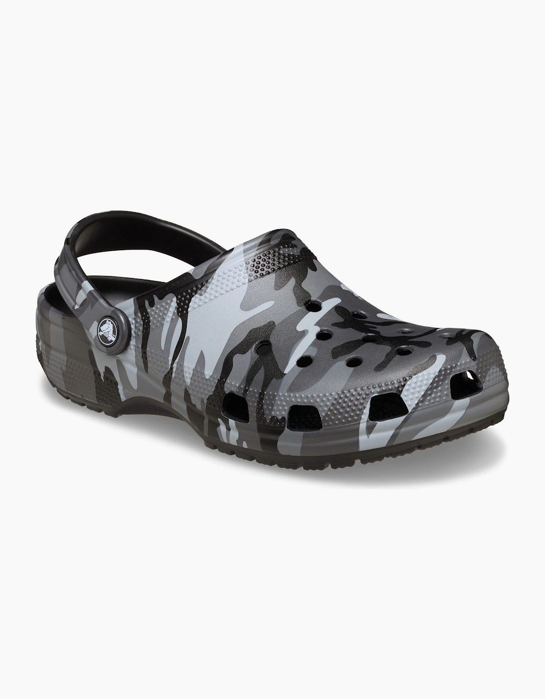 Classic Camouflage Clog Thermoplastic Men's Black/Slate Grey Clogs, 8 of 7